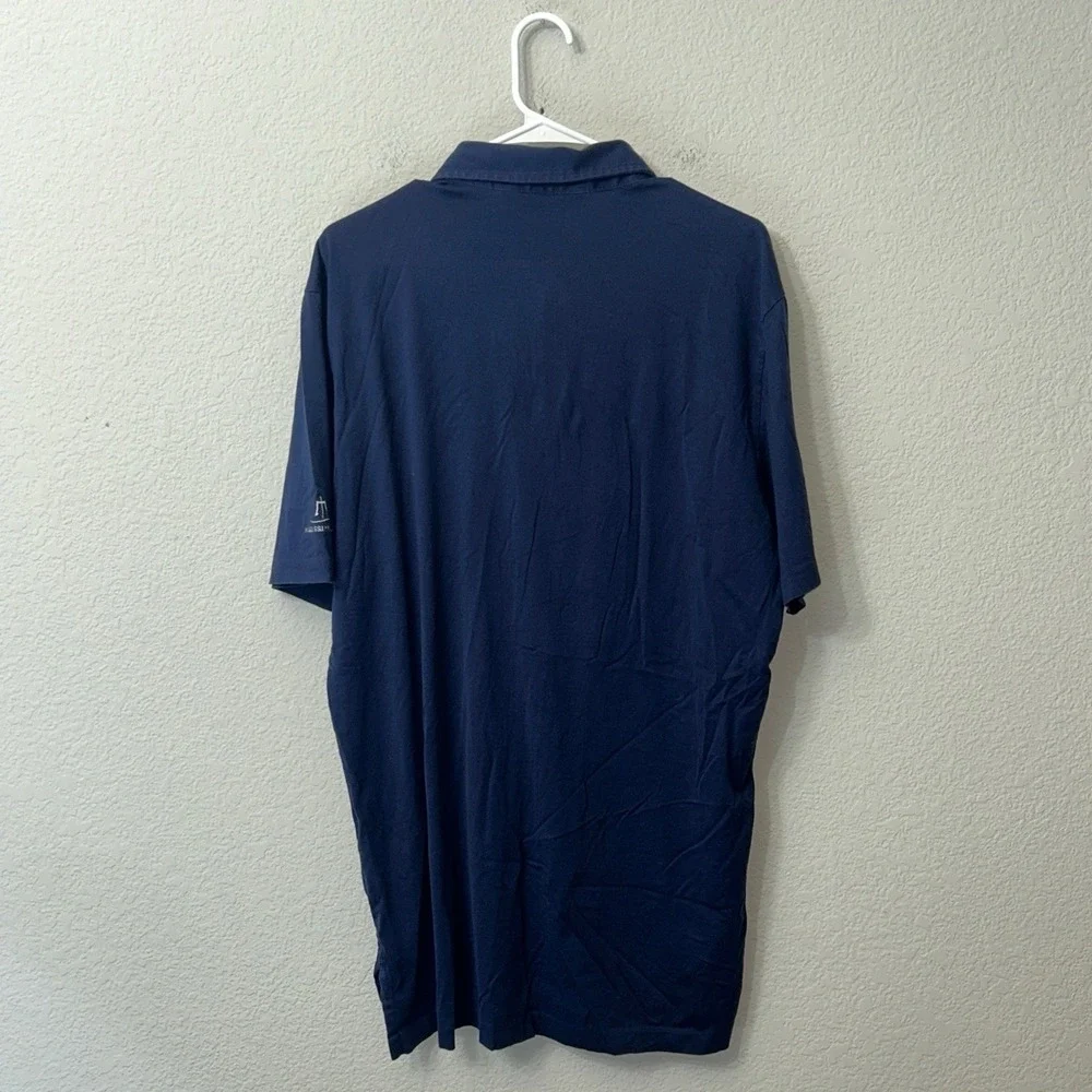 Vintage Polo Golf Shirt By Ralph Lauren Pima Cotton Men's Size Large L Peru Blue
